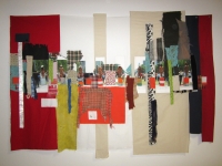 digital print on canvas and fabric